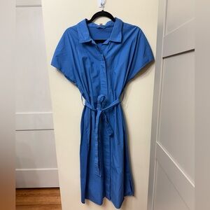 COS / S / Oversized Midi Shirt Dress with Tie Waist / Cotton / Spring / Preppy